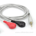 Electrode Medical Wire Snap Button Lead ECG Cable